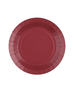 Platos redondo grande Burdeos 22.5cm fibra natural 290gr/m2 ***OFERTA DTO NO ACUMULABLE