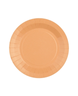 Platos redondo grande Coral 22.5cm fibra natural 290gr/m2 ***OFERTA DTO NO ACUMULABLE