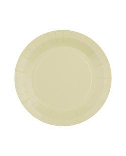 Platos redondo grande Marfil 22.5cm fibra natural 290gr/m2 ***OFERTA DTO NO ACUMULABLE