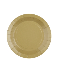 Platos redondo grande Natural 22.5cm fibra natural 290gr/m2 ***OFERTA DTO NO ACUMULABLE