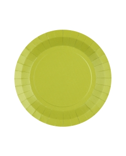 Platos redondo grande Kiwi 22.5cm fibra natural 290gr/m2 ***OFERTA DTO NO ACUMULABLE