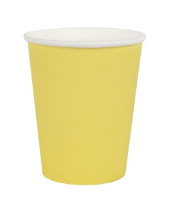 Vasos Amarillo Limon 7.8x9cm 25cl Carton ***OFERTA DTO NO ACUMULABLE