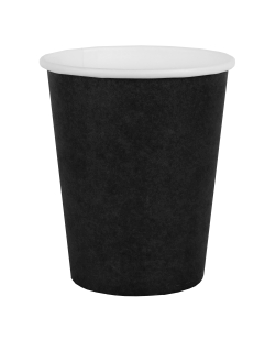 Vasos Negro 7.8x9cm 25cl Carton ***OFERTA DTO NO ACUMULABLE