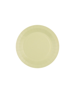Platos redondo peque&ntilde;o Champan 17.5cm fibra natural 290gr/m2 ***OFERTA DTO NO ACUMULABLE