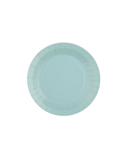 Platos redondo peque&ntilde;o Azul Claro 17.5cm fibra natural 290gr/m2 ***OFERTA DTO NO ACUMULABLE