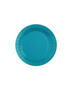 Platos redondo peque&ntilde;o Azul Agua 17.5cm fibra natural 290gr/m2 ***OFERTA DTO NO ACUMULABLE