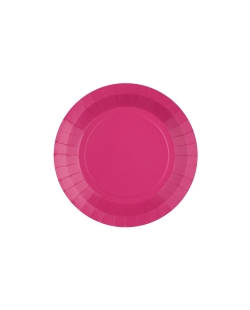 Platos redondo peque&ntilde;o Fucsia 17.5cm fibra natural 290gr/m2 ***OFERTA DTO NO ACUMULABLE