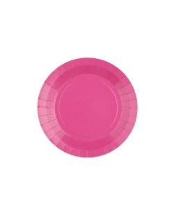 Platos redondo peque&ntilde;o Rosa Caramelo 17.5cm fibra natural 290gr/m2 ***OFERTA DTO NO ACUMULABLE