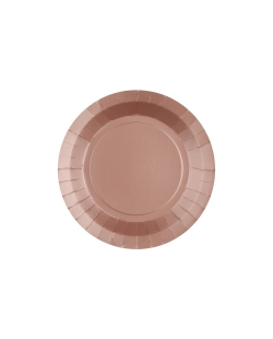 Platos redondo peque&ntilde;o Oro Rosado 17.5cm fibra natural 290gr/m2 ***OFERTA DTO NO ACUMULABLE