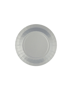 Platos redondo peque&ntilde;o Plata 17.5cm fibra natural 290gr/m2 ***OFERTA DTO NO ACUMULABLE