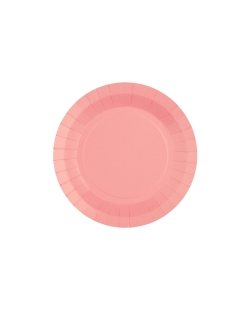 Platos redondo peque&ntilde;o Rosa 17.5cm fibra natural 290gr/m2 ***OFERTA DTO NO ACUMULABLE