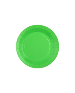 Platos redondo peque&ntilde;o Verde Manzana 17.5cm fibra natural 290gr/m2 ***OFERTA DTO NO ACUMULABLE