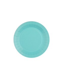 Platos redondo peque&ntilde;o Azul Cielo 17.5cm fibra natural 290gr/m2 ***OFERTA DTO NO ACUMULABLE
