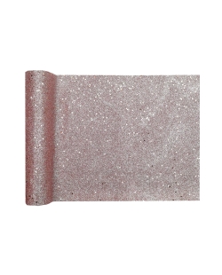 Camino Mesa Brillante Rosa 28cm X 3m Poliester ***OFERTA DTO NO ACUMULABLE