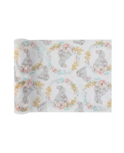 Camino Mesa Pequeño Conejito 25cm X 3m Velo Poliester ***OFERTA DTO NO ACUMULABLE