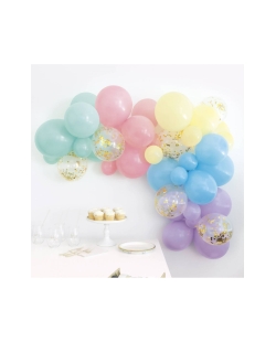 Kit Arco Globos Latex Y Confeti Foil