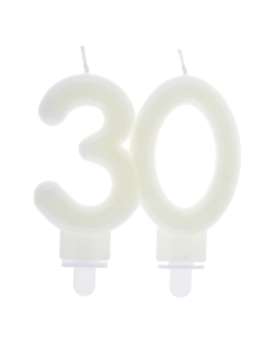 Vela Fluorescente Numero 30 7.5X9cm Parafina Y Plastico ***OFERTA DTO NO ACUMULABLE