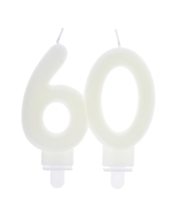 Vela Fluorescente Numero 60 7.5X9cm Parafina Y Plastico ***OFERTA DTO NO ACUMULABLE