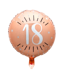 Globo Foil Rosa 45cm Numero 18 Helio 0.015 m3 ***OFERTA DTO NO ACUMULABLE