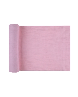 Camino Mesa Arrugado Rosa 26cm X 3m Algodon ***OFERTA DTO NO ACUMULABLE
