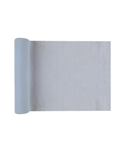 Camino Mesa Arrugado Azul Pastel 26cm X 3m Algodon ***OFERTA DTO NO ACUMULABLE