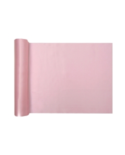 Camino Mesa Perla Rosa 28cm X 5m Saten Poliester ***OFERTA DTO NO ACUMULABLE
