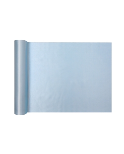 Camino Mesa Perla Azul Pastel 28cm X 5m Saten Poliester ***OFERTA DTO NO ACUMULABLE