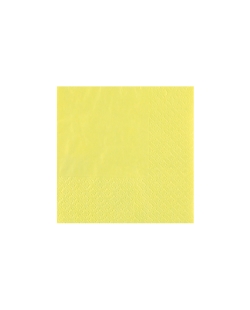 Servilletas cristal coctel Amarillo Limon 21x20cm Papel 3c 18gr/m2 ***OFERTA DTO NO ACUMULABLE