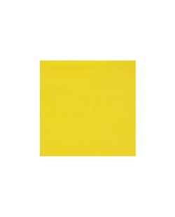 Servilletas cristal coctel Amarillo 21x20cm Papel 3c 18gr/m2 ***OFERTA DTO NO ACUMULABLE
