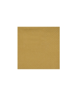 Servilletas cristal coctel Oro 21x20cm Papel 3c 18gr/m2 ***OFERTA DTO NO ACUMULABLE