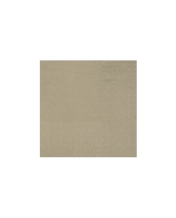 Servilletas cristal coctel Marron Gris Topo Topo 21x20cm Papel 3c 18gr/m2 ***OFERTA DTO NO ACUMULABLE