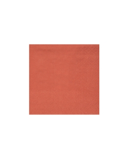 Servilletas cristal coctel Terracota 21x20cm Papel 3c 18gr/m2 ***OFERTA DTO NO ACUMULABLE