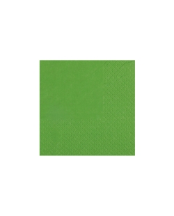 Servilletas cristal coctel Verde Manzana 21x20cm Papel 3c 18gr/m2 ***OFERTA DTO NO ACUMULABLE