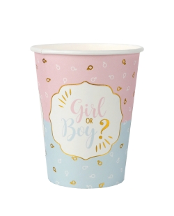 Vasos Girl Or Boy 7.8X9.7cm 27cl Carton ***OFERTA DTO NO ACUMULABLE