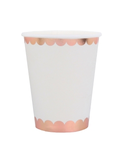 Vasos Borde Rosa 7.8 X 9.7cm 27cl Carton ***OFERTA DTO NO ACUMULABLE