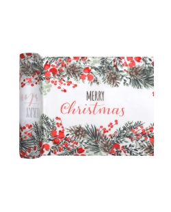 Camino Mesa Merry Christmas 28.5cm x 2,5m Tejido No Tejido Poliester ***OFERTA DTO NO ACUMULABLE