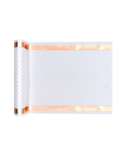 Camino Mesa Puntos Blanco 28cm X 3m Saten Poliester ***OFERTA DTO NO ACUMULABLE