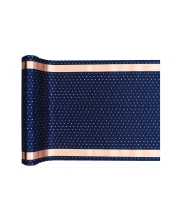 Camino Mesa Puntos Azul Marino 28cm X 3m Saten Poliester ***OFERTA DTO NO ACUMULABLE