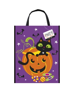 Bolsa Reutilizable Gato Y Calabaza 30,5 X 38,1cm