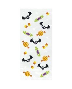 Bolsas Celofan Gato Y Calabaza 12,7 X 27,9cm