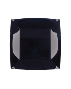 Plato Reutilizable 23cm Negro Polipropileno ***OFERTA DTO NO ACUMULABLE