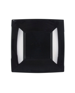 Plato Reutilizable 18cm Negro Polipropileno ***OFERTA DTO NO ACUMULABLE