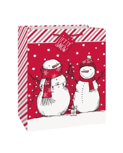 Bolsa Regalo Grande Muñeco Nieve