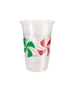 Vasos 473ml Navidad Menta Plastico