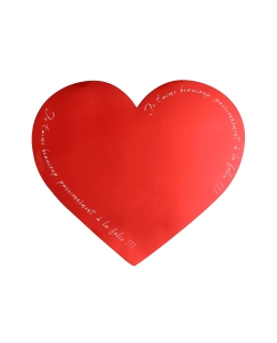 Bajoplato Corazon Rojo 33X33cm Carton ***OFERTA DTO NO ACUMULABLE