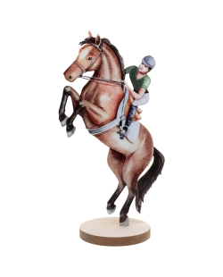 Centro Mesa Paseo Caballo 12 X 7.5 X 20cm Madera ***OFERTA DTO NO ACUMULABLE