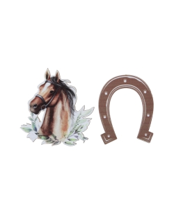 Deco Mesa Confeti Paseo Caballo 4 X 4.5cm Madera ***OFERTA DTO NO ACUMULABLE