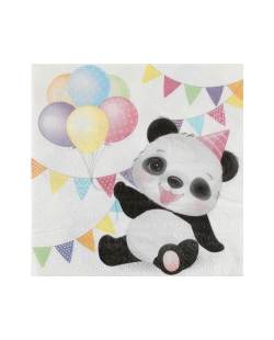 Servilletas Panda 33X33cm Papel 3 Capas ***OFERTA DTO NO ACUMULABLE