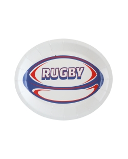 Platos Rugby 25 X 20.5cm Carton ***OFERTA DTO NO ACUMULABLE