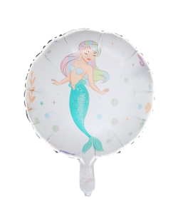 Globo Foil 45cm Pequeña Sirena Helio 0.015m3 Al ***OFERTA DTO NO ACUMULABLE